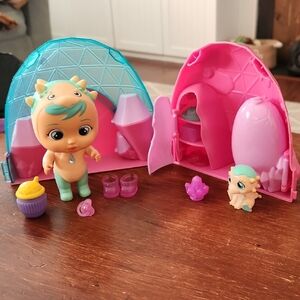 Cry Babies Magic Tears Icy World Dino